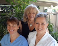 dr. Mallory Team L-R: Karen, Dr. Mallory, Denise